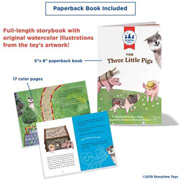 Three Little Pigs 3D Puzzle - Storybook & Toys Set