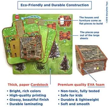 Three Little Pigs 3D Puzzle - Storybook & Toys Set