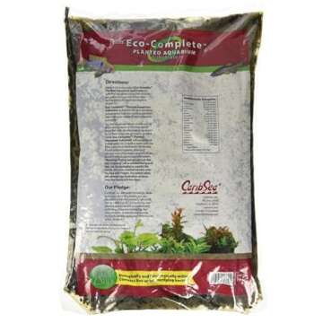 CaribSea Eco-Complete 20-Pound Planted Aquarium, Black