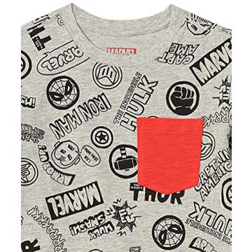 Amazon Essentials Disney | Marvel | Star Wars Toddler Boys' Long-Sleeve 2-in-1 T-Shirts, Pack of 2, ...