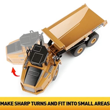 1/50 Scale Diecast Dump Truck Toy for Kids
