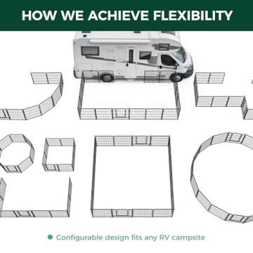 FXW Instant Dog Playpen, Portable Pet Fence for Outdoor, RV Trips, and Camping, 24inch, 16 Panels for Puppy and Small Dogs│Patented