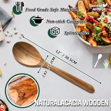 Durable Acacia Wooden Cooking Spoon for All Your Needs