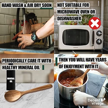 Durable Acacia Wooden Cooking Spoon for All Your Needs