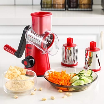 Geedel Rotary Cheese Grater & Mandoline Slicer Tool