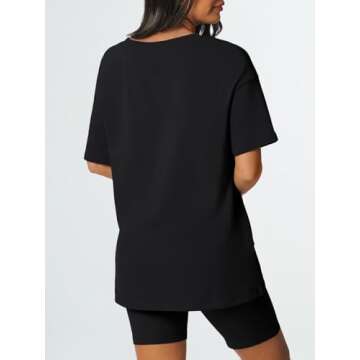 AUTOMET Womens 2 Piece Outfits Summer Sets Lounge Matching V Neck Tops 2024 Biker High Waist Shorts Pants Spring Vacation Beach Cruise Trendy Fashion Sweatsuits