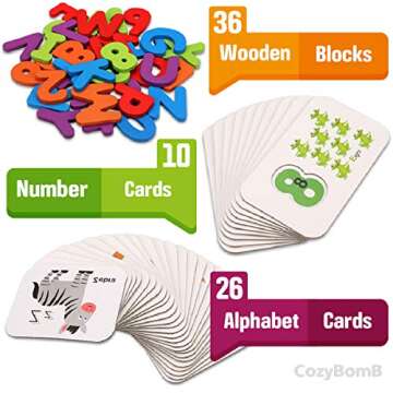 CozyBomB™ Alphabet Flash Cards for Early Learning Fun