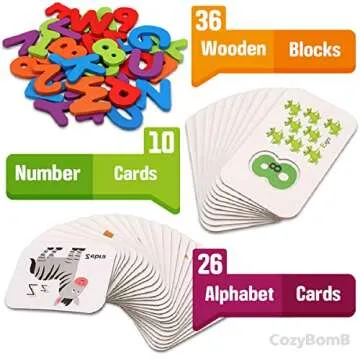 CozyBomB™ Alphabet Flash Cards for Early Learning Fun