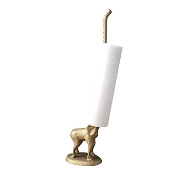 WallCharmers Gold Elephant Paper Towel Holder - Unique Decor