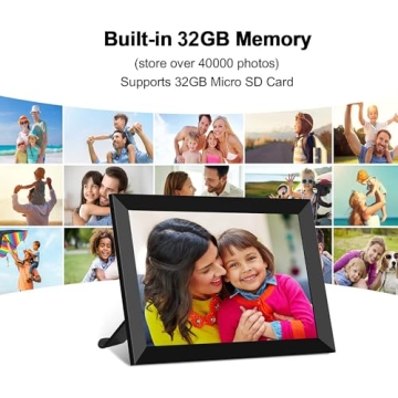FRAMEO 10.1 Inch Wi-Fi Digital Photo Frame for Easy Sharing