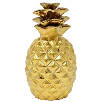 Decorative 9" Gold Pineapple Showpiece for Home Décor