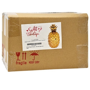 Decorative 9" Gold Pineapple Showpiece for Home Décor