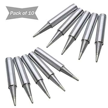 Saipe 10Pcs Lead Free Replacement Soldering Iron Tips