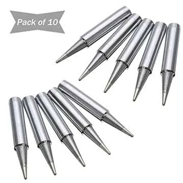 Saipe 10Pcs Lead Free Replacement Soldering Iron Tips