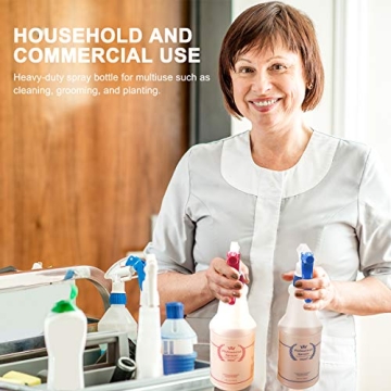 Uineko 32 Oz Spray Bottle Set - Heavy Duty All-Purpose Sprayers