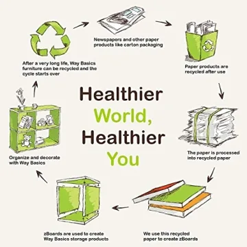 Way Basics Cube Storage Stylish Eco-friendly Organizer