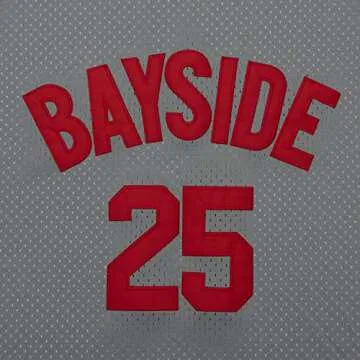 OTHERCRAZY Morris Jersey #25 Bayside Basketball Jersey Grey S-XXXL (Grey, Small)