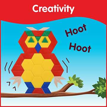 edxeducation Plastic Pattern Blocks - Set of 250 - Early Geometry Skills - Math Manipulative for Shape Recognition, Symmetry, Patterning and Fractions - Ages 4+