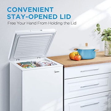 Midea Mini Freezer 3.5 Cu. Ft. - White Compact Storage