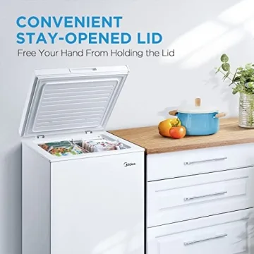Midea Mini Freezer 3.5 Cu. Ft. - White Compact Storage
