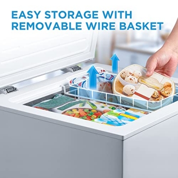 Midea Mini Freezer 3.5 Cu. Ft. - White Compact Storage