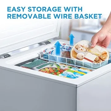 Midea Mini Freezer 3.5 Cu. Ft. - White Compact Storage