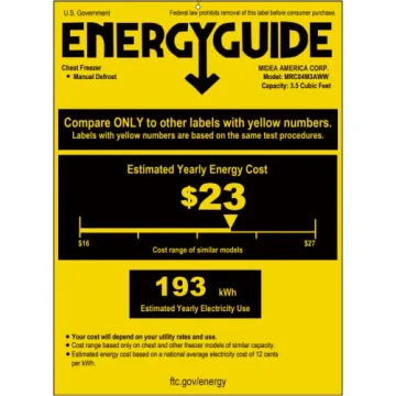 Midea Mini Freezer 3.5 Cu. Ft. - White Compact Storage