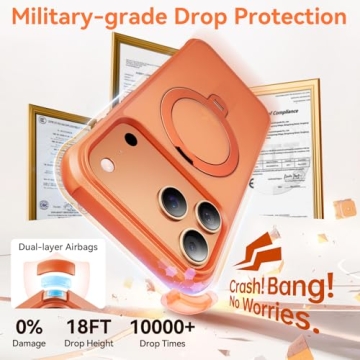 Peerock 360 Spin Magnetic Stand for iPhone 17 Pro Max Case