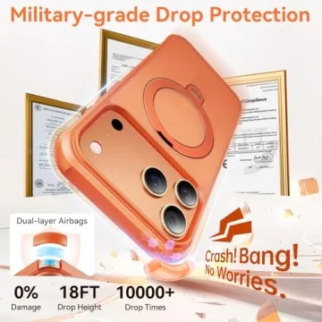 Peerock 360 Spin Magnetic Stand for iPhone 17 Pro Max Case