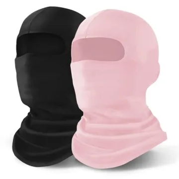 YESLIFE 2 Pieces Ski Mask, Balaclava Face Mask for Men and Women – Skiing, Snowboarding, Motorcycl...