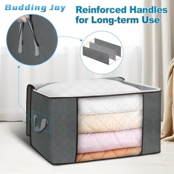 Budding Joy Clothes Storage Bags for Organization 60L
