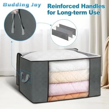 Budding Joy Clothes Storage Bags for Organization 60L
