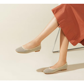 Arromic Stylish Square Toe Flats for Women Comfort