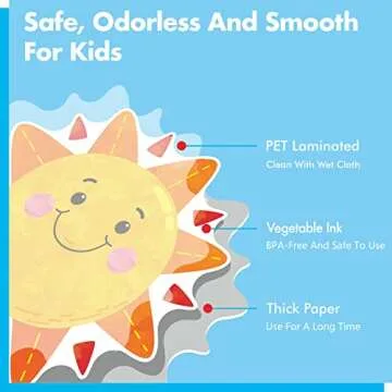 60 PCS Sun Cutouts, 10 Designs Bulletin Board Decoration Sun Cut-Outs DIY Crafts Project Spring Summer Sunshine Party Supplies