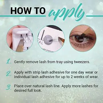 Ardell Soft Touch Trios Individual False Eyelashes - DIY Lash Clusters, Lightweight & Reusable Eyelash Extensions, Black, 4 Pack