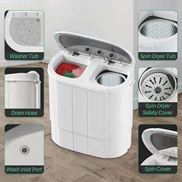 Compact Twin Tub Washing Machine for Small Spaces