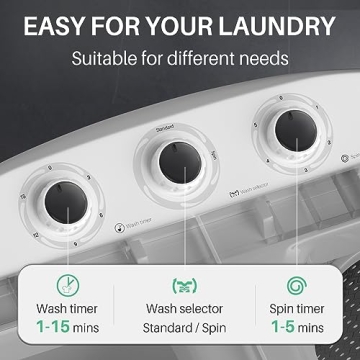 Compact Twin Tub Washing Machine for Small Spaces