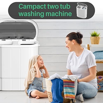 Compact Twin Tub Washing Machine for Small Spaces