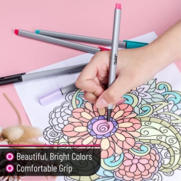 Mr. Pen Fineliner Pens 12 Pack - Vibrant Fine Point Markers