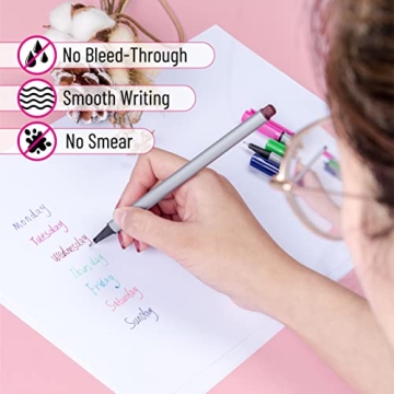 Mr. Pen Fineliner Pens 12 Pack - Vibrant Fine Point Markers