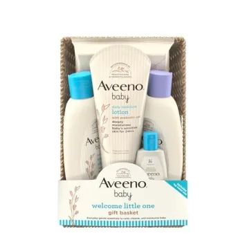 Aveeno Baby Welcome Little One Gift Basket - Soothing Skincare & Essentials
