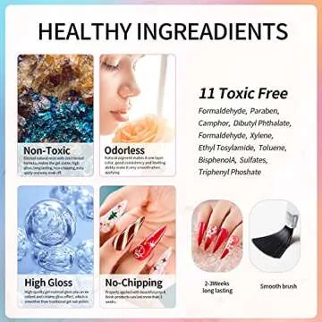 LanFo Green Gel Nail Polish Set for Stunning DIY Nail Art