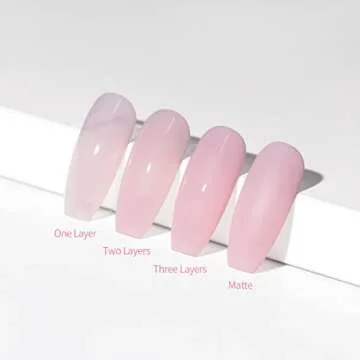 RARJSM Sheer Pink Gel Nail Polish for a Flawless Finish