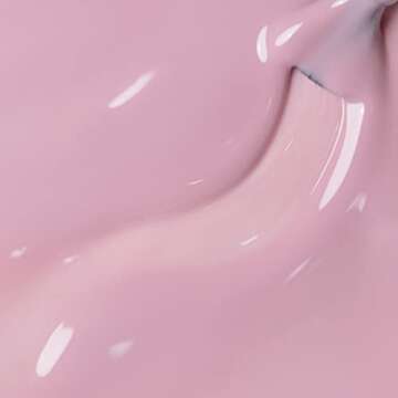 RARJSM Sheer Pink Gel Nail Polish Clear Pink Gel Polish Natural Transparent French Manicure Shimmer Pigment Jelly Nail Gel Varnish Curing Requires Single Bottle 15ml for Home Salon Nail Art DIY