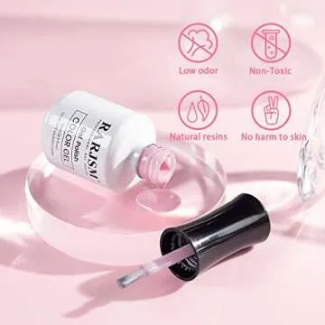 RARJSM Sheer Pink Gel Nail Polish for a Flawless Finish