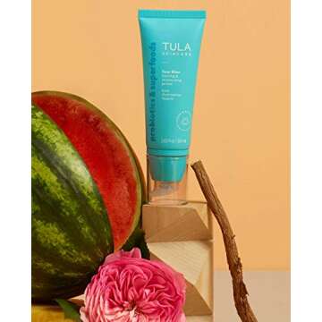 TULA Skin Care Supersize Face Filter Blurring and Moisturizing Primer | Evens the Appearance of Skin Tone & Redness, Hydrates & Improves Makeup Wear | Original/Sunrise 2.02 fl. oz.