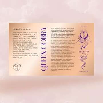 SELESTIA BEAUTY Royal Volume and Curl Mascara Queen Cobra - Enhances Natural Lashes with Dramatic Vo...