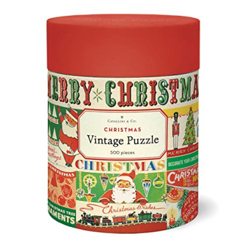 Cavallini Vintage Christmas Puzzle for Family Fun