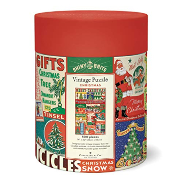 Cavallini Vintage Christmas Puzzle for Family Fun