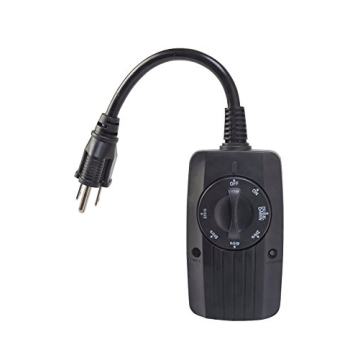 Woods Cable 2001 Outdoor 24-Hour Mechanical Light Sensor Timer, Black - Automate Your Outdoor Lighti...